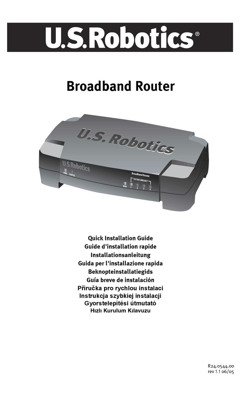 US Robotics BROADBAND ROUTER - QUICK REV 1.1 User manual US Robotics BROADBAND ROUTER - QUICK REV 1.1 User manual