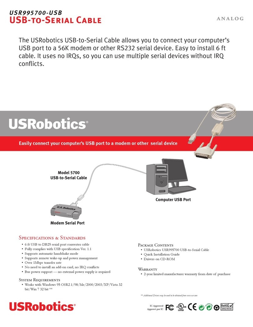 US Robotics USR995700-USB Specifications