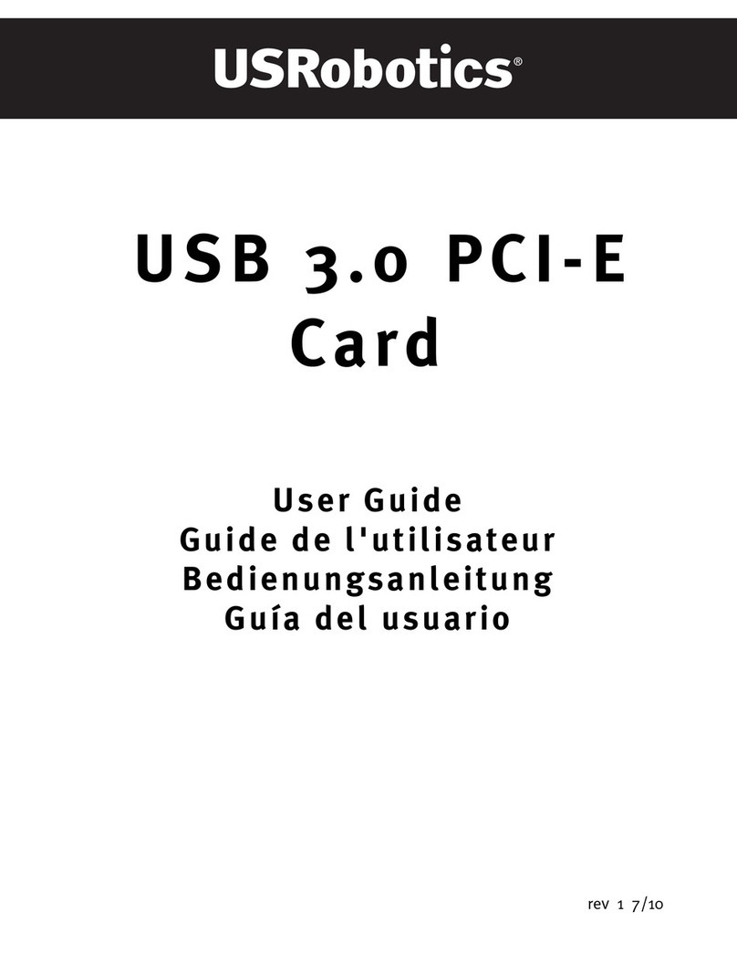 US Robotics USB 3.0 PCI-E CARD user guide