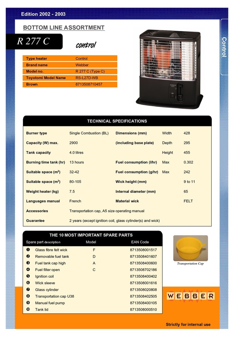 Webber R 277 C User manual