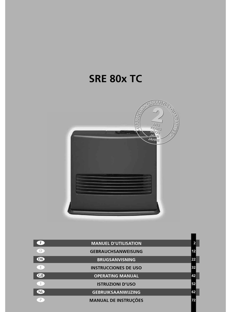 PVG Heator SRE 804 TC operating manual