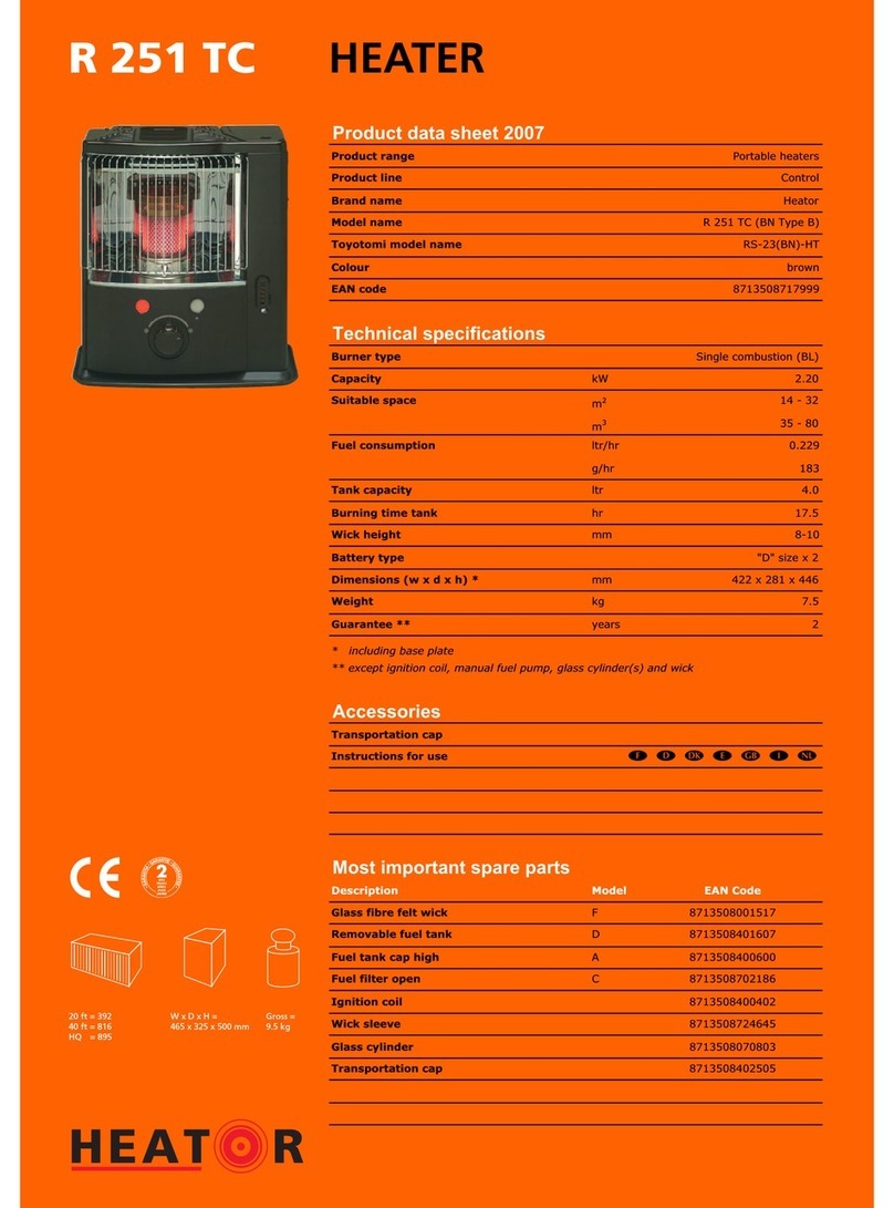 Heator HEATOR R 251 TC datasheet