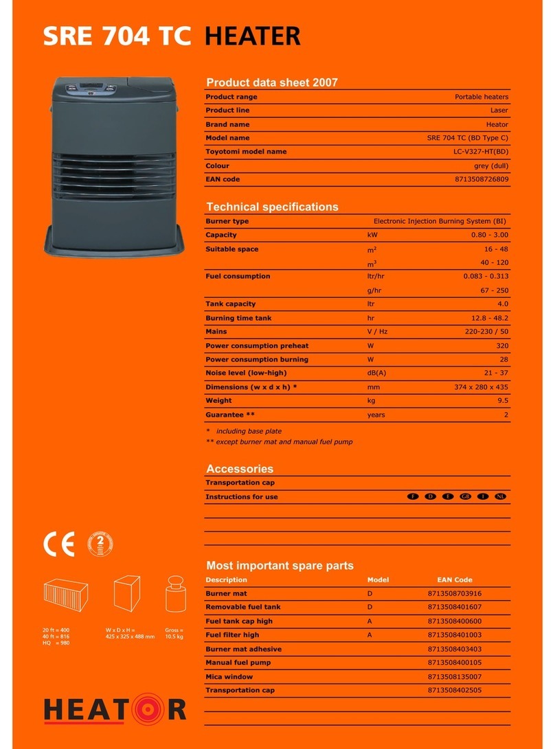 Heator HEATOR SRE 704 TC User manual