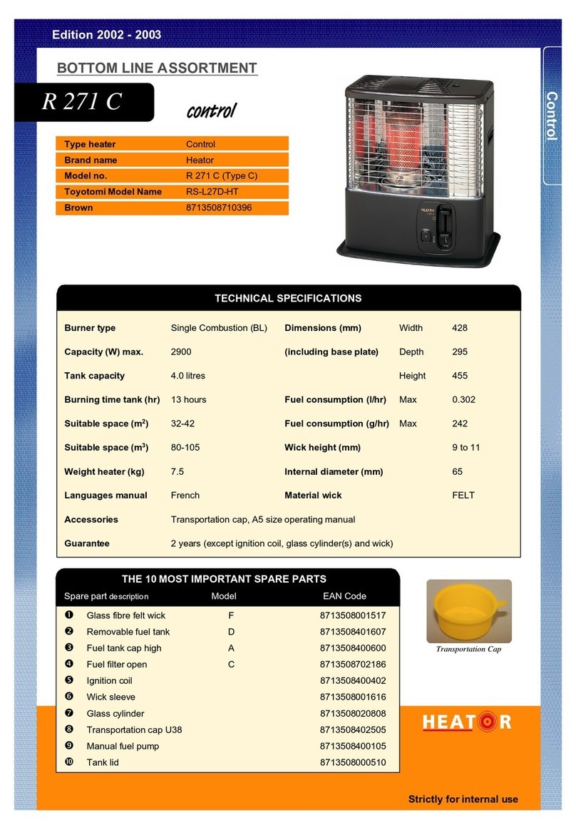 Heator HEATOR R 271 C datasheet