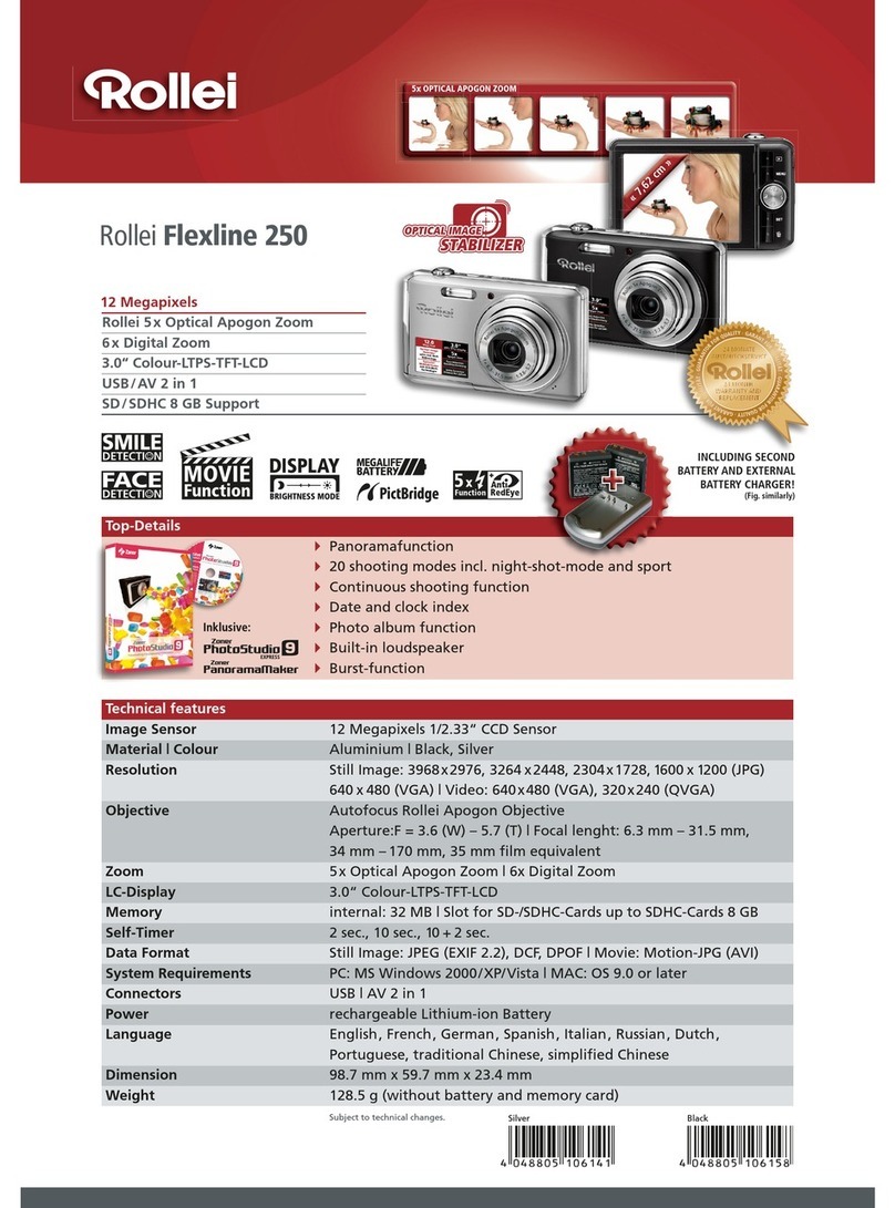 Rollei FLEXLINE 250 datasheet