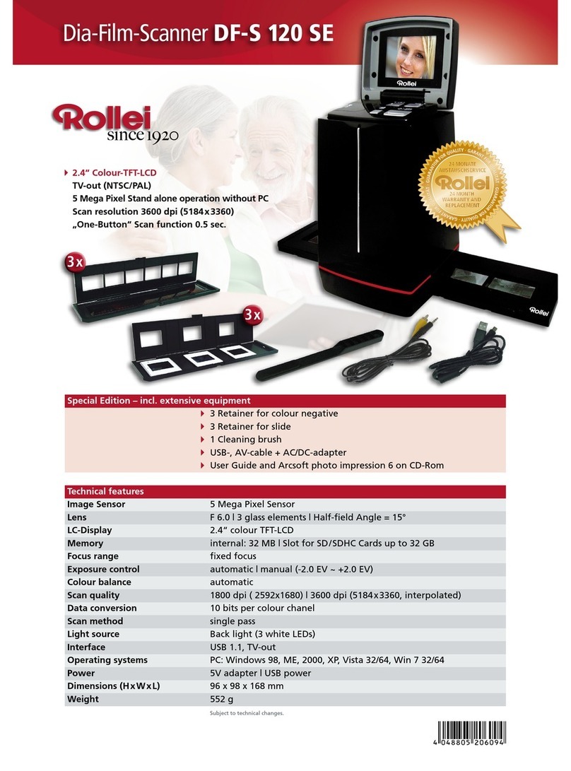 Rollei DF-S 120 SE user guide