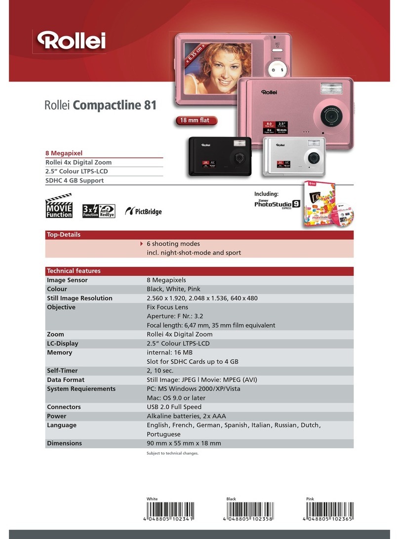 Rollei COMPACTLINE 81 User manual Rollei COMPACTLINE 81 User manual