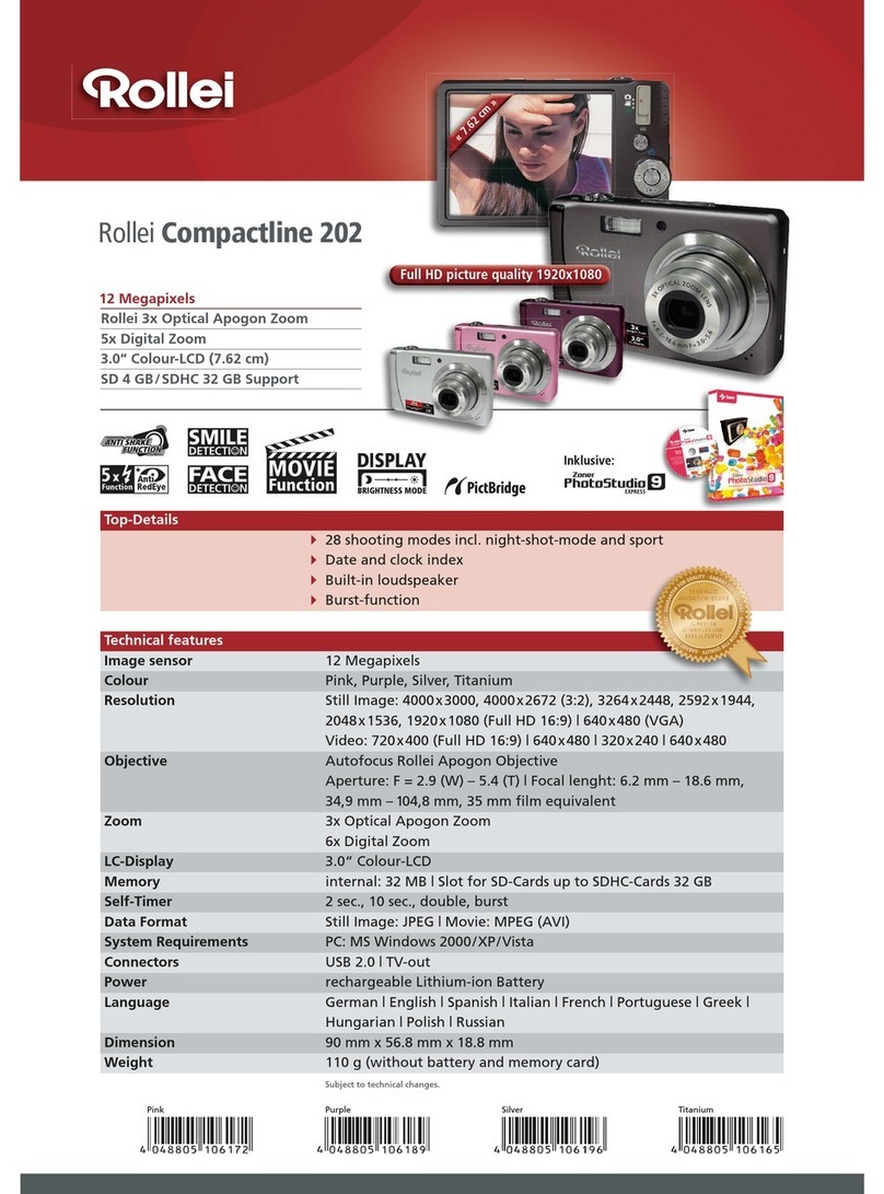 Rollei COMPACTLINE 202 User manual