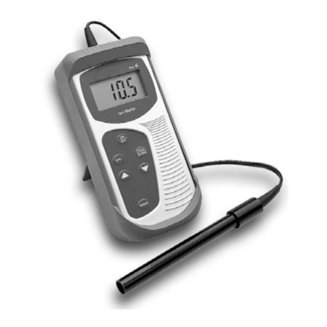 EUTECH INSTRUMENTS ECOSCAN ION 6 IONPHMV METER User manual EUTECH INSTRUMENTS ECOSCAN ION 6 IONPHMV METER User manual