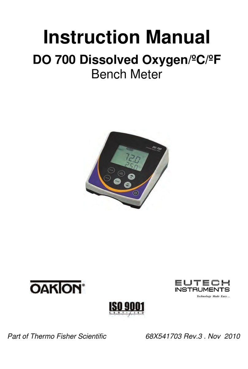 EUTECH INSTRUMENTS DO 700 - REV 3 User manual