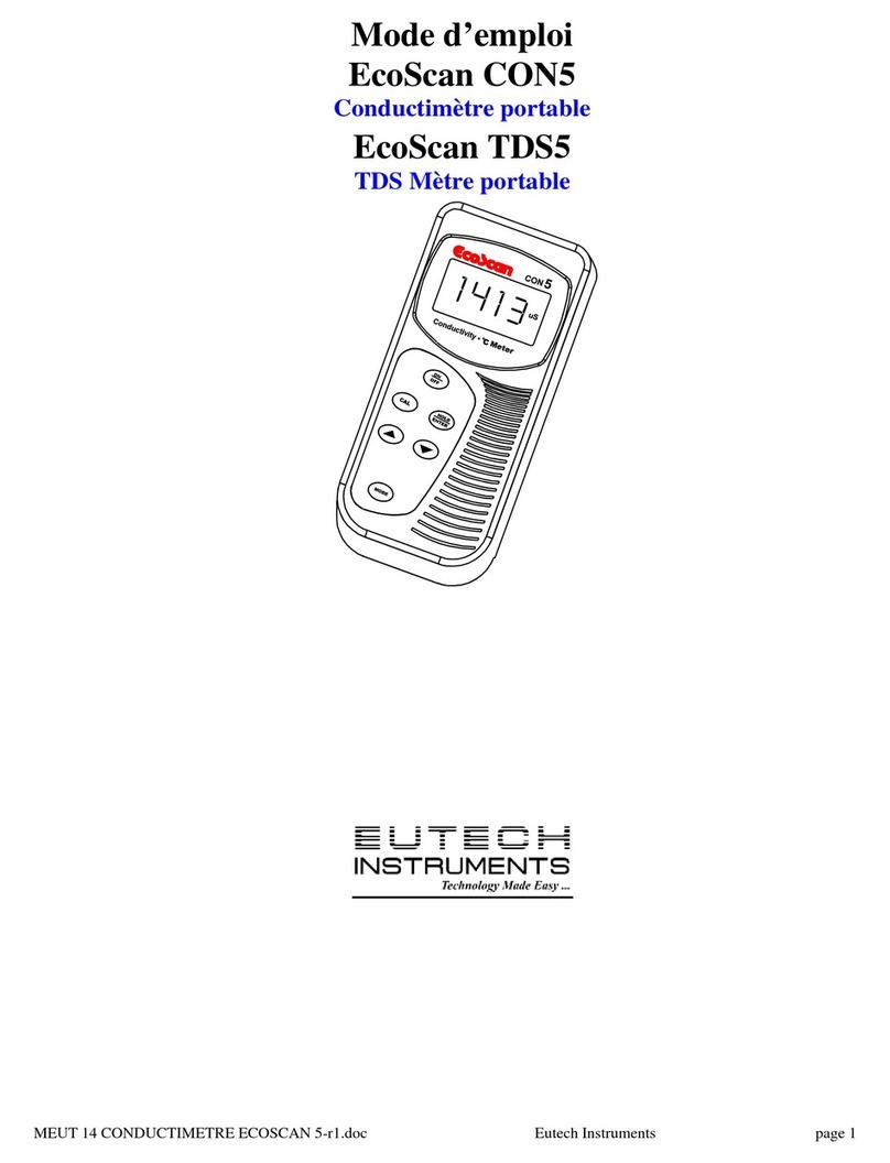 EUTECH INSTRUMENTS ECOSCAN CON TDS 5 CONDUCTIVITY PORTABLE... Assembly instructions EUTECH INSTRUMENTS ECOSCAN CON TDS 5 CONDUCTIVITY PORTABLE... Assembly instructions