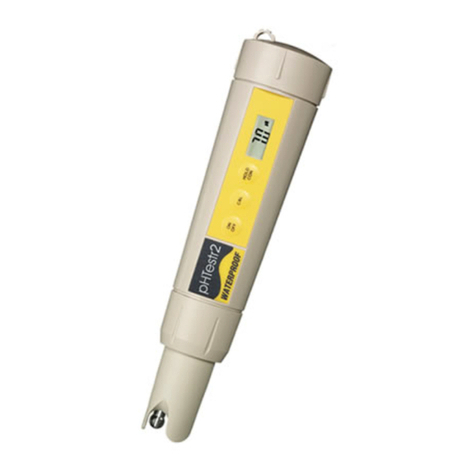 EUTECH INSTRUMENTS WATERPROOF PHTESTR 2 PH TESTER User manual EUTECH INSTRUMENTS WATERPROOF PHTESTR 2 PH TESTER User manual