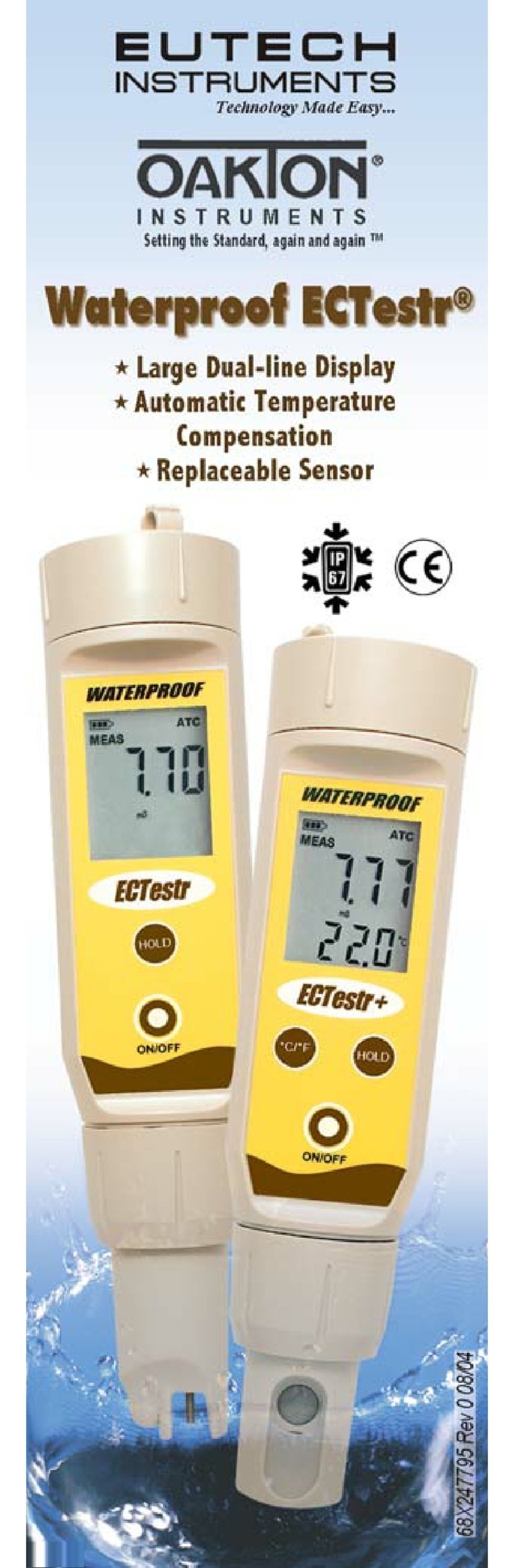 EUTECH INSTRUMENTS WATERPROOF EC User manual