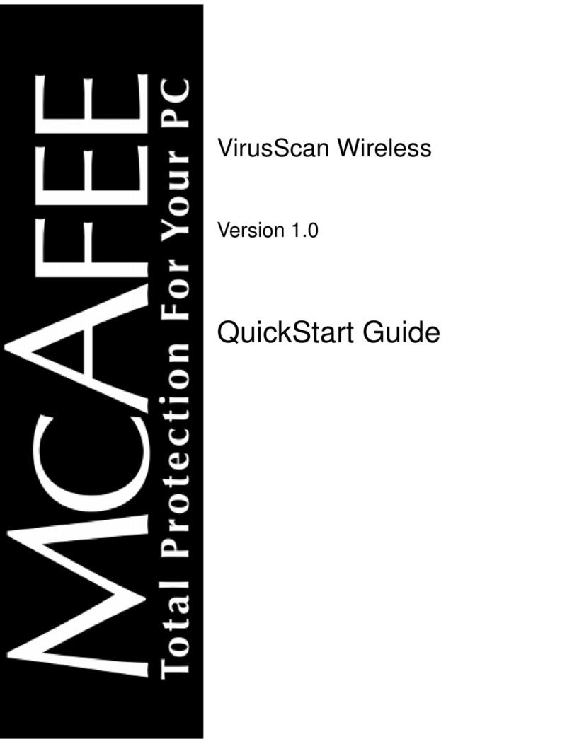 McAfee VIRUSSCAN WIRELESS 1.0 - User manual