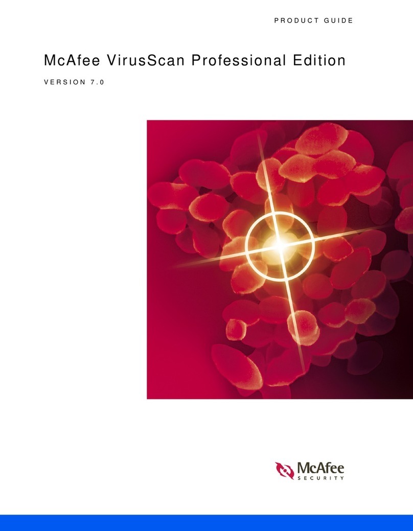 McAfee VIRUSSCAN HOME EDITION 7.0 User manual