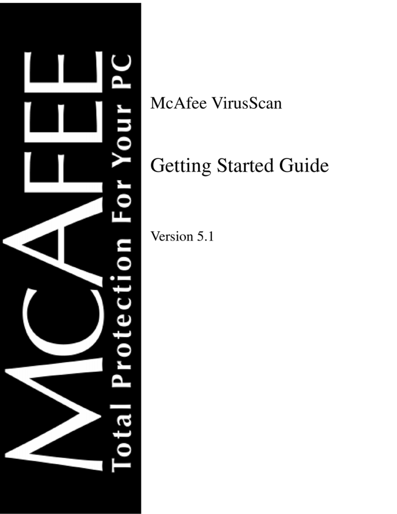 McAfee VIRUSSCAN 5.1 User manual