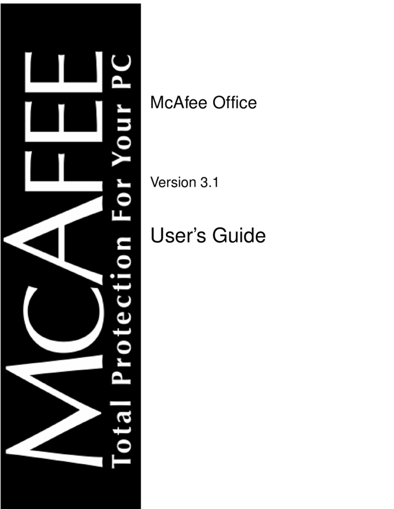 McAfee OFFICE 3.1 User manual