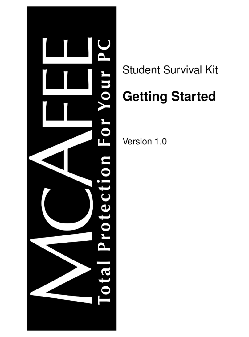 McAfee STUDENT SURVIVAL KIT 1.0-GETTING STARTED User manual
