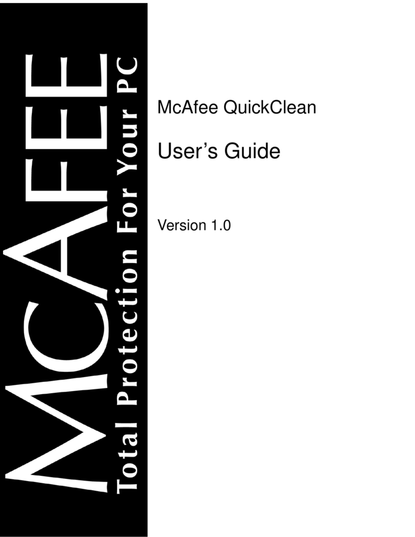 McAfee QUICKCLEAN 1.0 user guide McAfee QUICKCLEAN 1.0 user guide