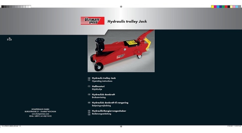 ULTIMATE SPEED URW 2 A1 HYDRAULIC TROLLEY JACK operating instructions