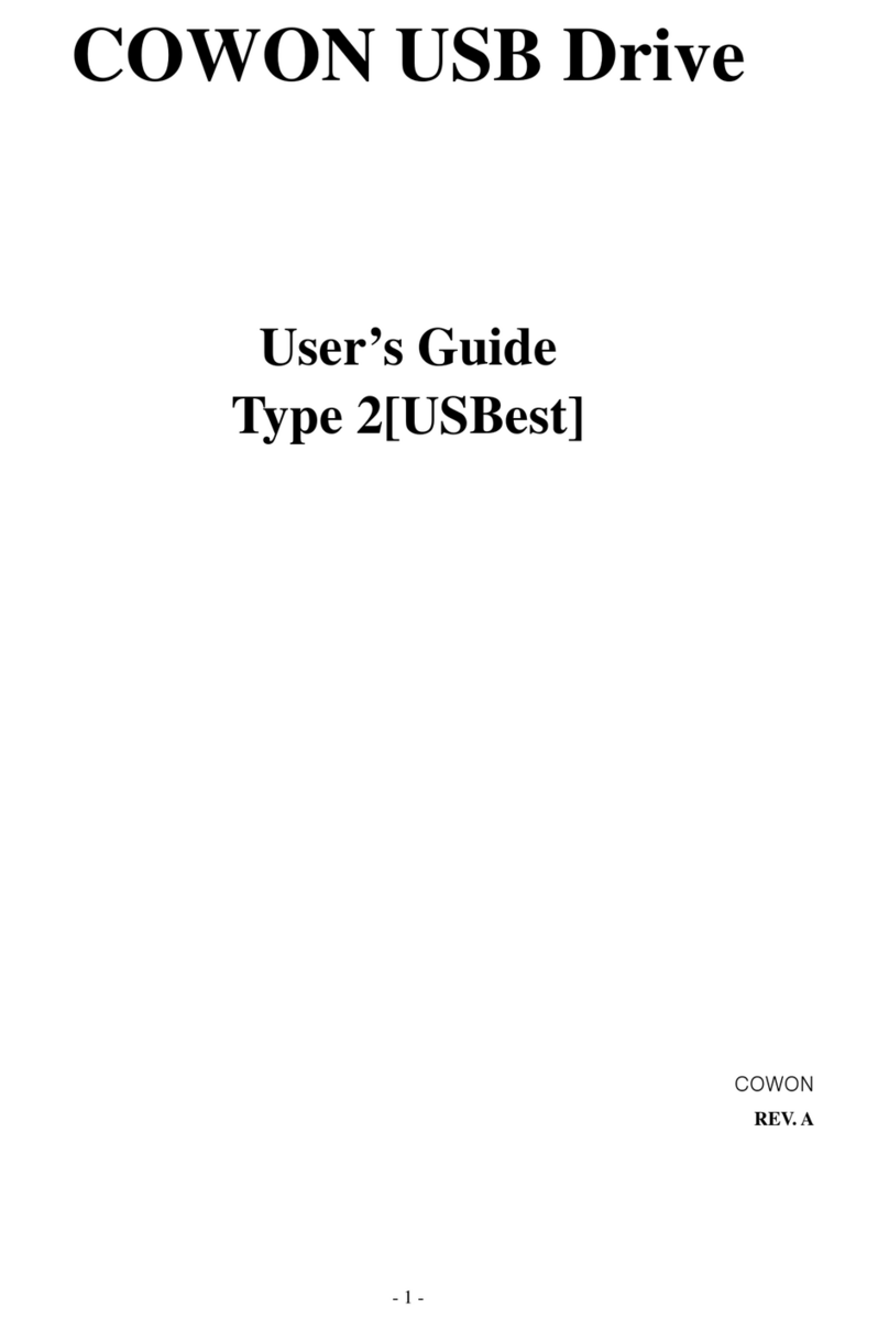 Cowon HI-SPEED USB 2.0 FLASH DISK - TYPE 1 user guide