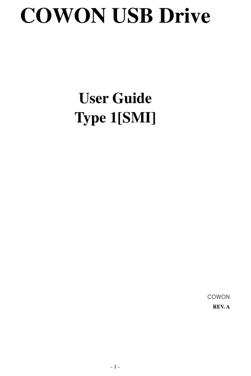 Cowon HI-SPEED USB 2.0 FLASH DISK - TYPE 1 User manual