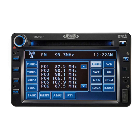 Jensen VR209TPB User manual
