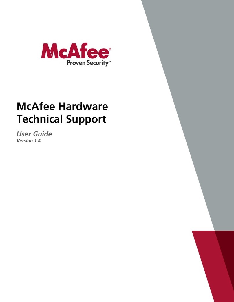 McAfee HARDWARE 1.4 User manual