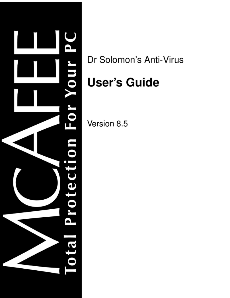 McAfee DR SOLOMON S ANTI-VIRUS 8.5 user guide McAfee DR SOLOMON S ANTI-VIRUS 8.5 user guide