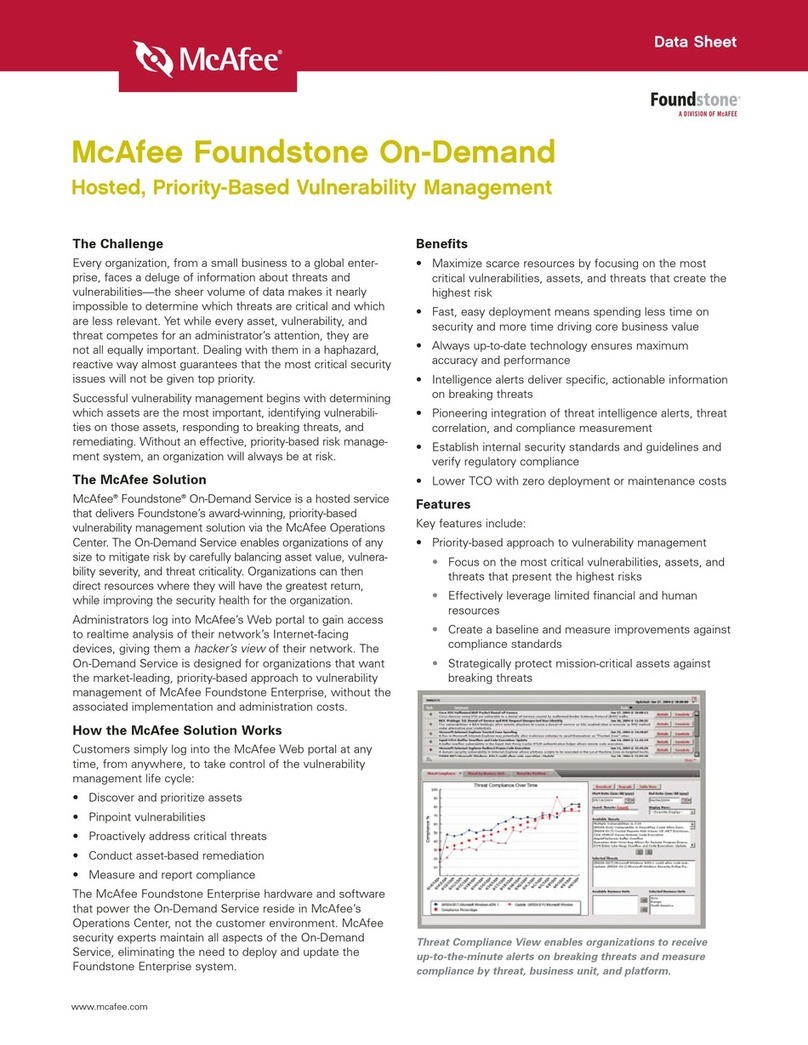 McAfee FOUNDSTONE ON-DEMAND datasheet
