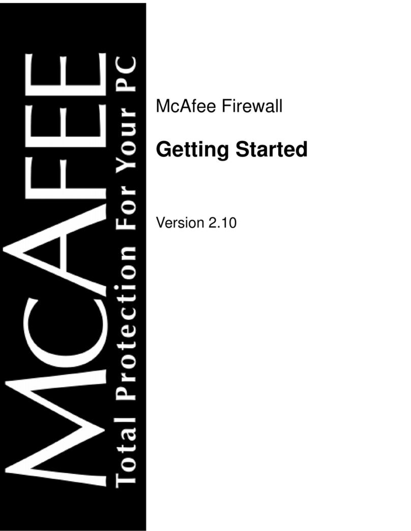 McAfee FIREWALL 2.1-GETTING STARTED User manual