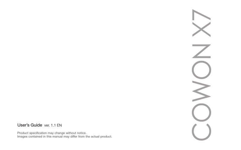 Cowon X7 - V1.1 user guide