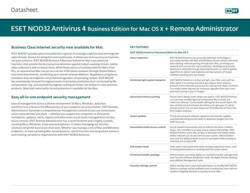 ESET NOD32 ANTIVIRUS - FOR KERIO User manual