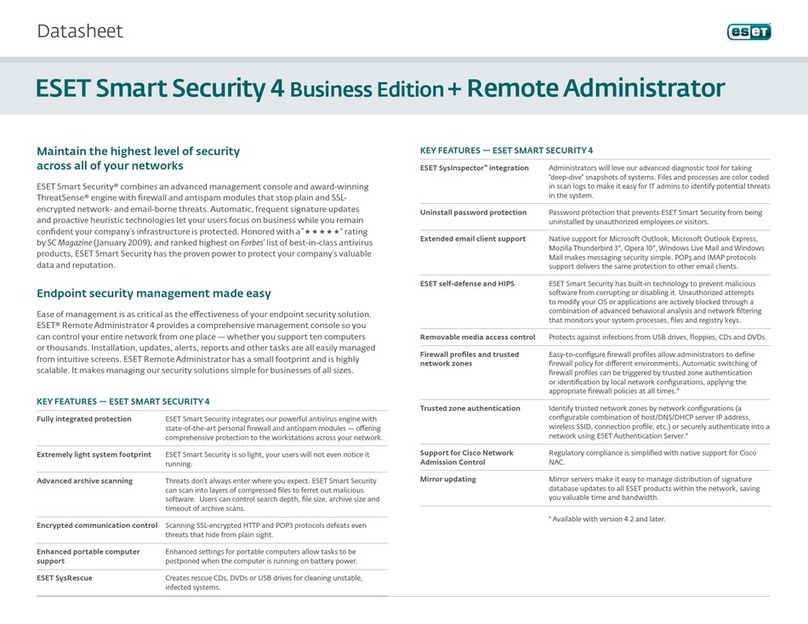 ESET SMART SECURITY 4 User manual ESET SMART SECURITY 4 User manual