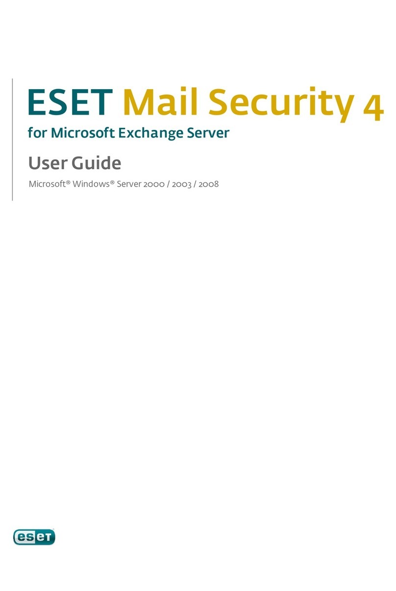 ESET MAIL SECURITY 4 - FOR MICROSOFT EXCHANGE SERVER... user guide
