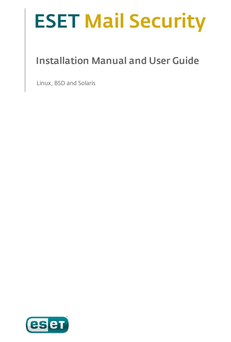 ESET MAIL SECURITY - FOR LINUX BSD AND SOLARIS User manual ESET MAIL SECURITY - FOR LINUX BSD AND SOLARIS User manual
