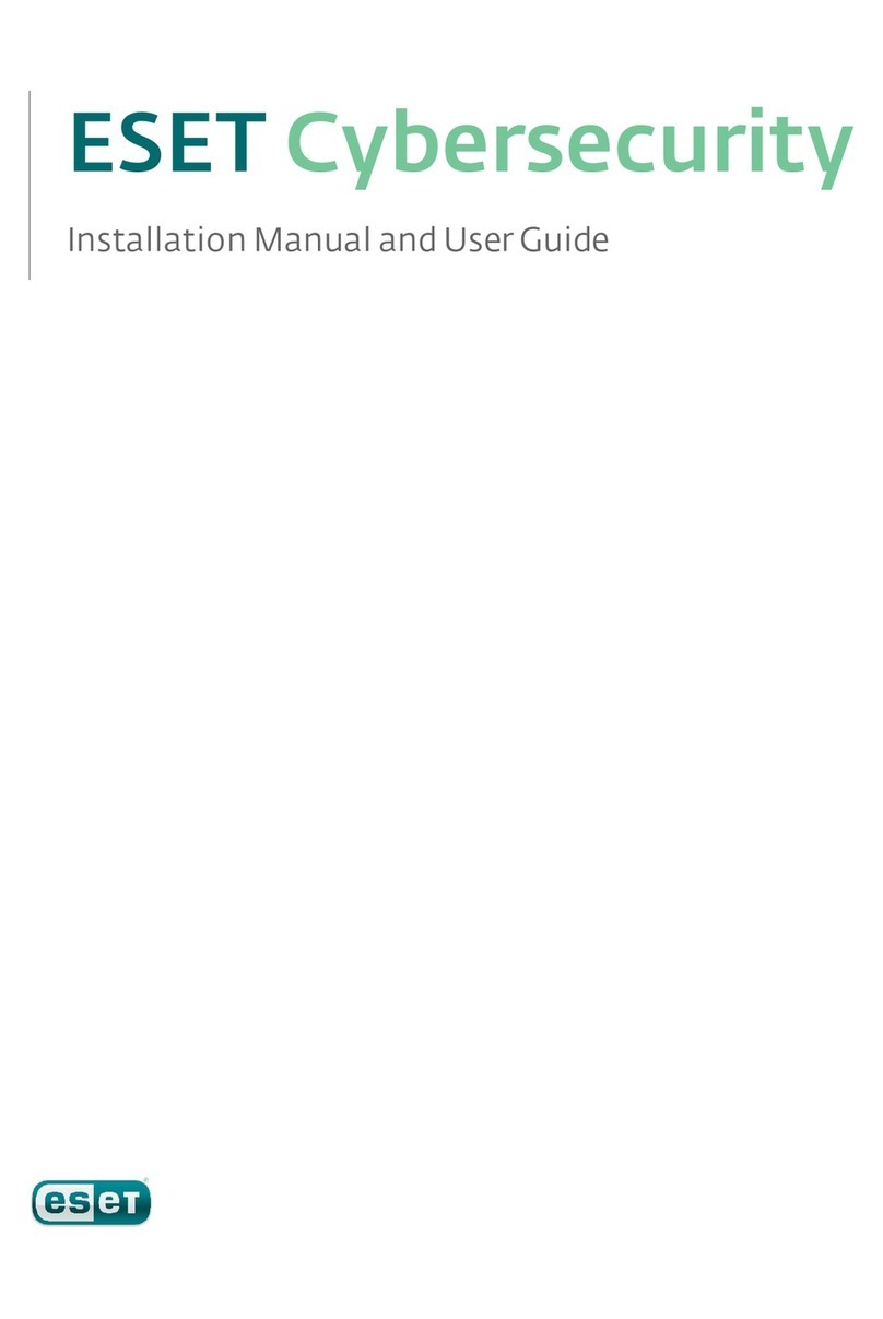 ESET CYBERSECURITY - User manual