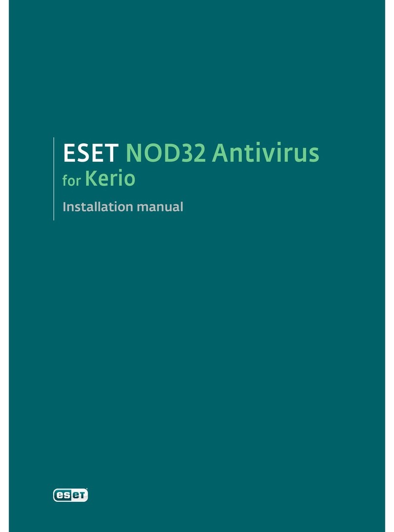 ESET NOD32 ANTIVIRUS - FOR KERIO User manual