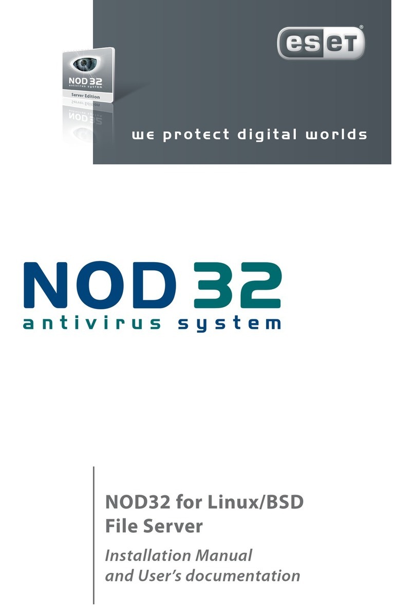 ESET NOD32 ANTIVIRUS - FOR LINUX-BSD FILE SERVER User manual