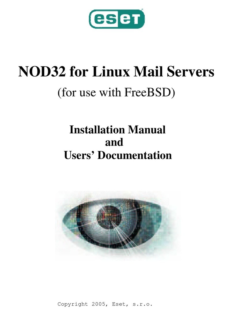 ESET NOD32 ANTIVIRUS - FOR LINUX MAIL SERVERS User manual
