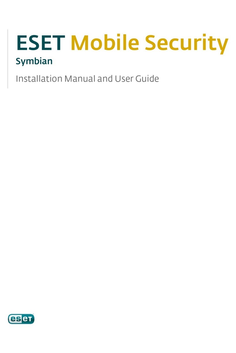 ESET MOBILE SECURITY - ANNEXE 706 SYMBIAN User manual ESET MOBILE SECURITY - ANNEXE 706 SYMBIAN User manual