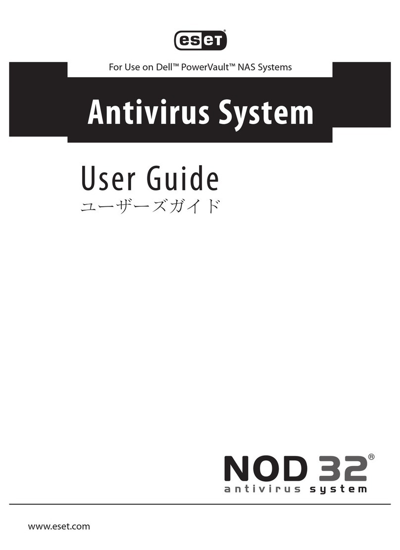 ESET NOD32 ANTIVIRUS - FOR DELL POWERVAULT NAS... user guide