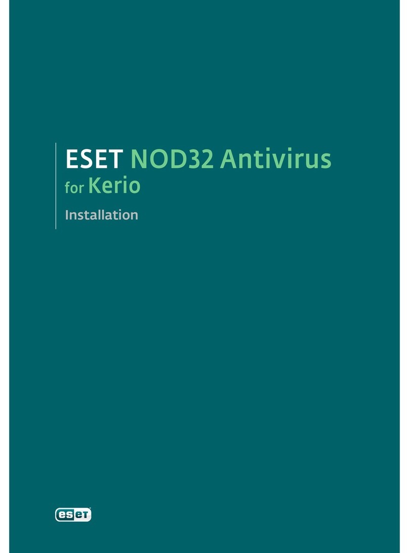 ESET NOD32 ANTIVIRUS - FOR KERIO User manual