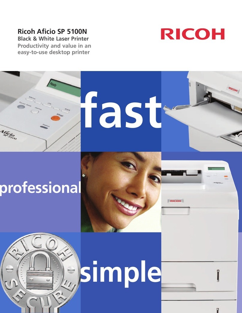 Ricoh 402850 User manual