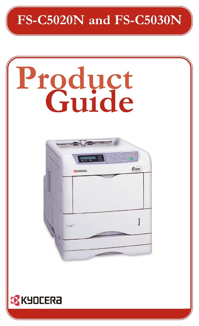 Kyocera FS C5030N - Color LED Printer User manual Kyocera FS C5030N - Color LED Printer User manual
