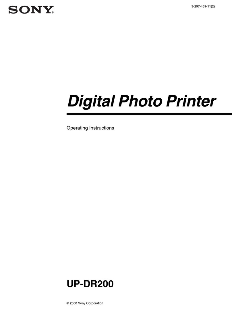 Sony UP-DR200 User manual Sony UP-DR200 User manual