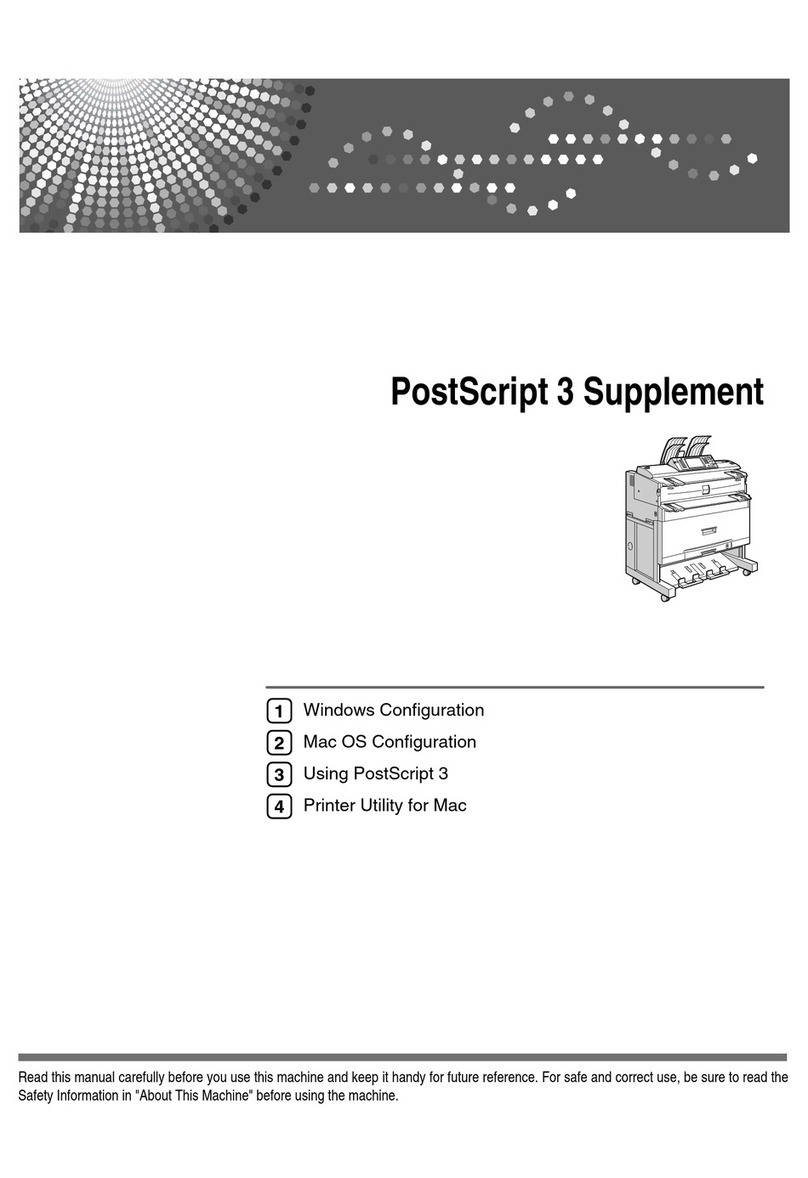 Ricoh Aficio MP W3600 Owner's manual