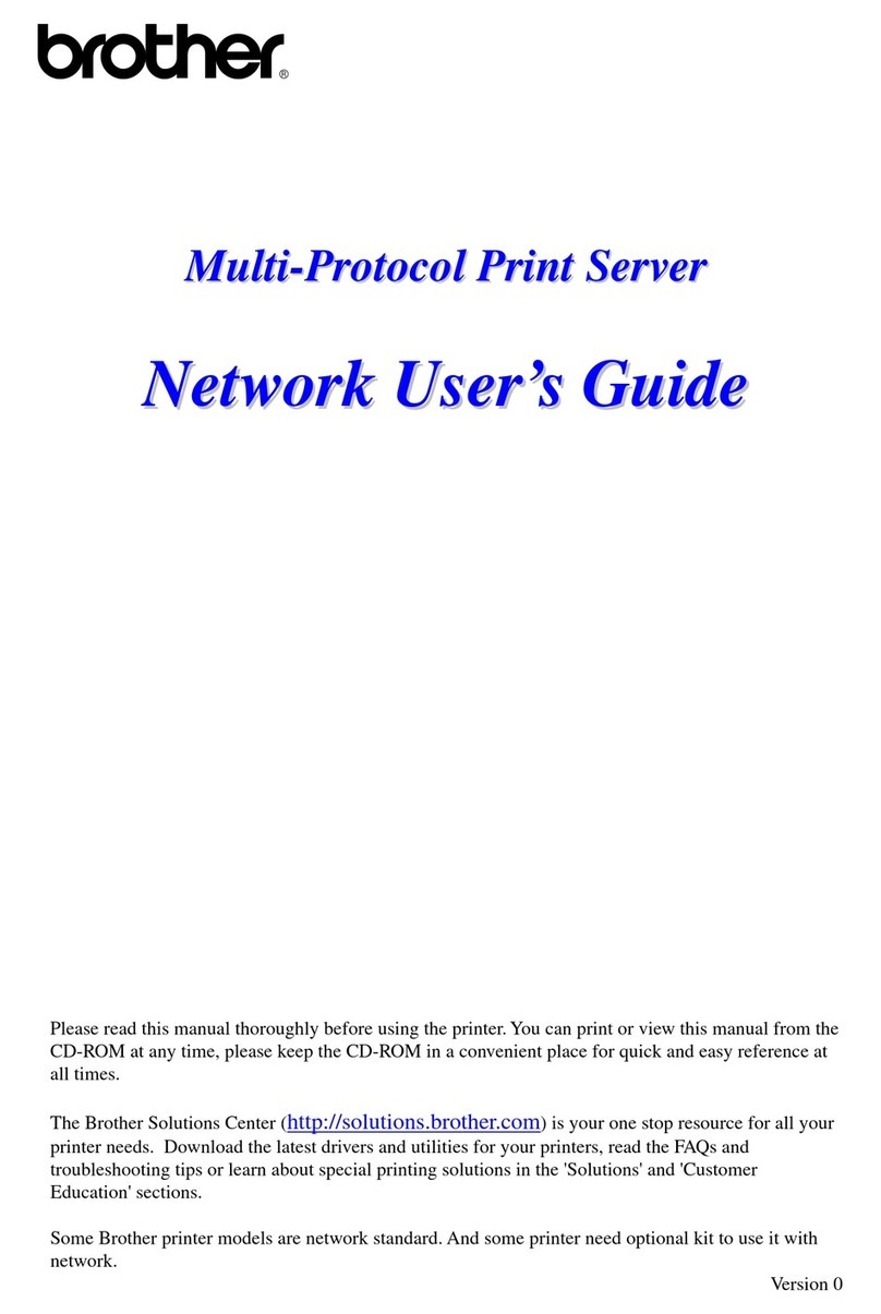 Brother HL-1870N Network user's guide