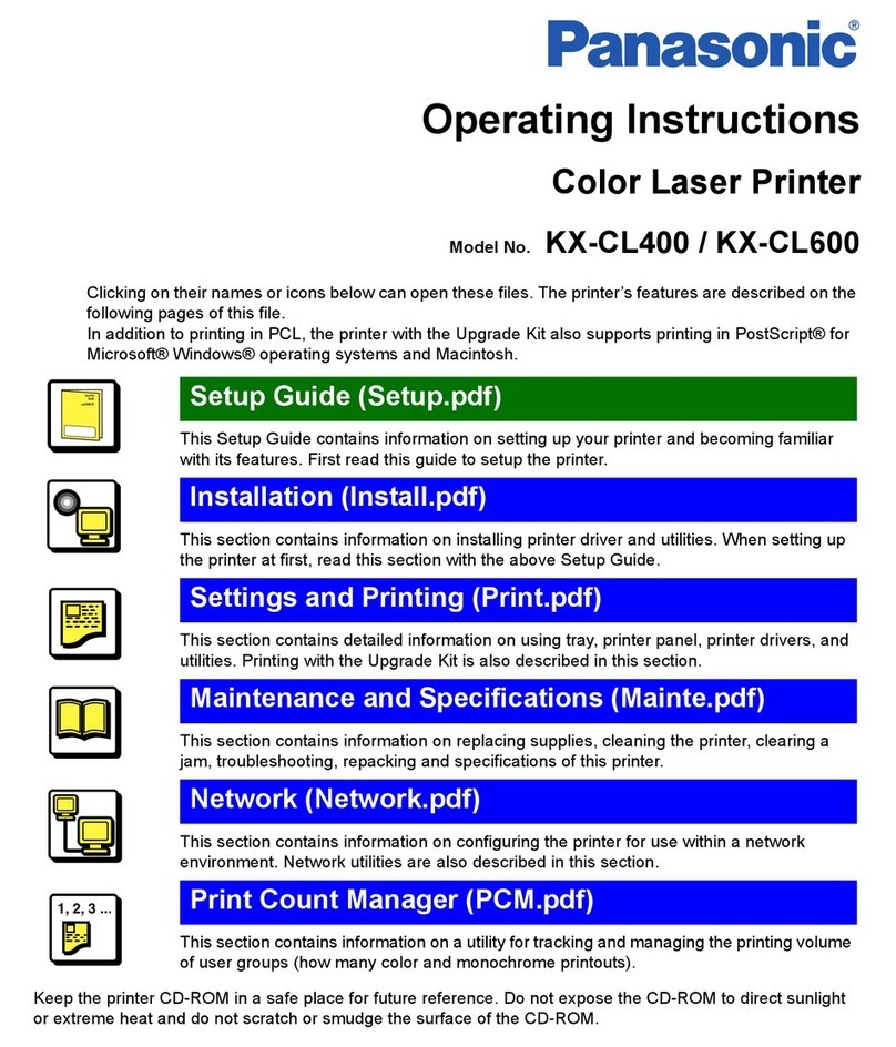 Panasonic KX-CL400 User manual