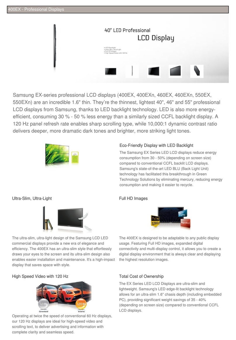 Samsung SyncMaster 400EX User manual